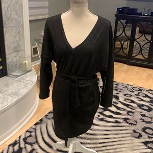 Charcoal gray sweater dress from Lulus